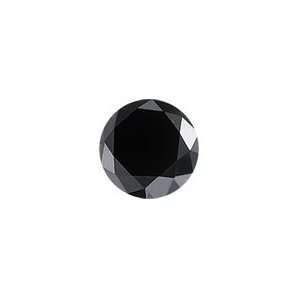 63 Cts of 7.42 7.24x4.80 mm Round Brilliant AAA Loose Black Diamond 