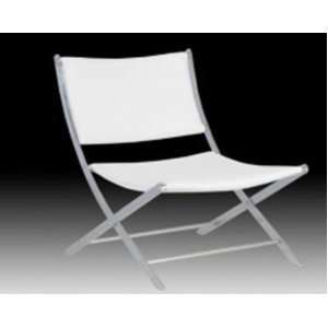  Diamond Furniture White Sling Accent Chair