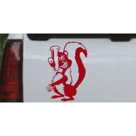 Stinky Skunk Animals Car Window Wall Laptop Decal Sticker    Red 22in 