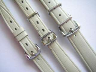 Lot of 3 beige vintage wirelug watch bands 8 10 12 mm  