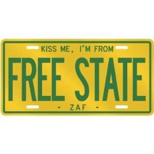 NEW  KISS ME , I AM FROM FREE STATE  SOUTH AFRICA LICENSE PLATE SIGN 