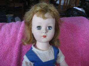 Hard Plastic Doll Walker 1950s 18 sleep eyes   