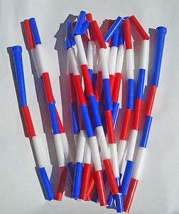 Beaded Jump Rope 16 Red, white and Blue  