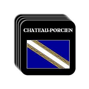 Champagne Ardenne   CHATEAU PORCIEN Set of 4 Mini Mousepad Coasters