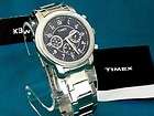 NEW MENS TIMEX HEAVY BLUE FACED CHRONOGRAPH WATCH WITH UNUSUAL FEATURE 