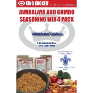  King Kooker 40024 Gumbo and Jambalaya Seasoning Mix, 4 