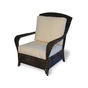  Lloyd Flanders Haven Wicker Cushion Arm Patio Lounge Chair 