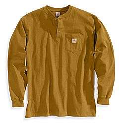Mens Long Sleeve Henley T Shirt  Carhartt Workwear & Uniforms Mens 