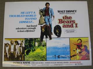 Walt Disneys The Bears and I 1974 Patrick Wayne  