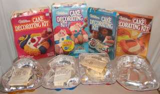Lot of 4 WILTON CAKE PANS Foil Type with Instructions  
