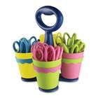 distribution plastic cups and scissor handles are infused with 