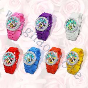   Series Classic Silicone Crystal Lady Jelly Watch Gifts Stylish Fashion