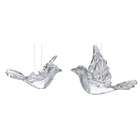 Roman Club Pack of 12 Icy Crystal Dove Birds Christmas Ornaments 4.5