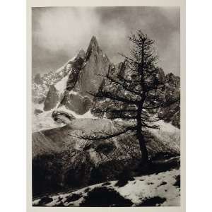  1927 Aiguille du Dru Mountain Alps France Hurlimann 