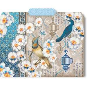  Punch Studio Birds and Blossoms Set of 10 File Folders 