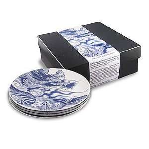 Ink Dish Irezumi Side Plate Gift Set of 4  Kitchen 