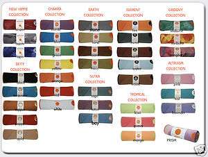 Yogitoes skidless yoga mat towel 24x68 New any colors  