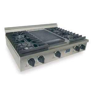 36   4 Sealed Burner Gas Cooktop With Reversible 12 Griddle/Grill 