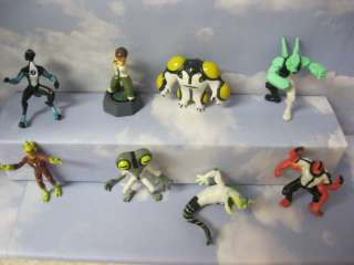 Ben 10 Complete Set of 8 Mini Detailed Toys These are great for 