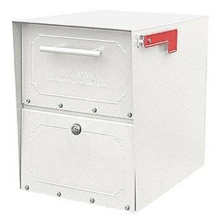   WM16KW01 Large Lockable Decorative Mailbox, White