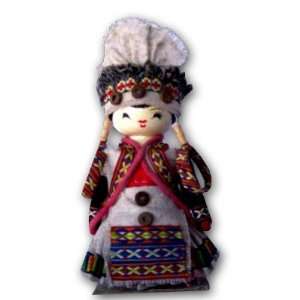  Peacock CHINADOLL13 6 Inch Wood Doll with various minority costumes 