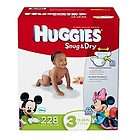   New Huggies Snug & Dry Diapers Size 3 Quantity 228 ** 