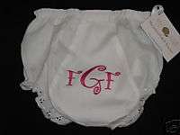 12 18 24 2 3T 4T Monogrammed Diaper Cover Bloomers  