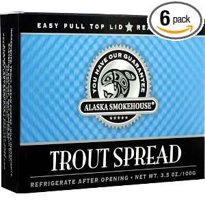 Alaska Smokehouse Trout Spread Checker Design, 3.5 Ounce Boxes (Pack 