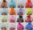 25/50/100pcs Organza Jewelry Packing Pouch Wedding Favor Gift Bags 