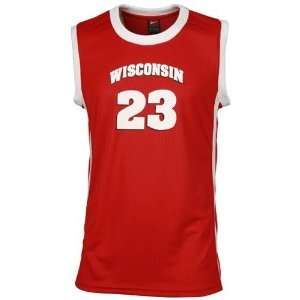 com Nike Wisconsin Badgers #23 Cardinal Preschool Replica Basketball 