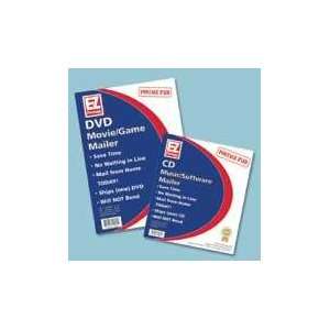  EZ Postage CD Mailers, 5 3/4 x 5 1/8, 5 Mailers per Pack 