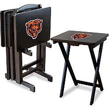 Imperial Chicago Bears TV Trays   Set of 4 with Storage Rack    