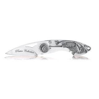  Schrade SCWSD Pewter Collection Folding Pocket Knife, With 