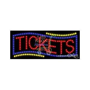  Tickets LED Business Sign 11 Tall x 27 Wide x 1 Deep 