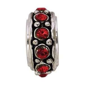  Janlynn A Bead At A Time Metal Charms 1/Pkg July   Ruby; 6 