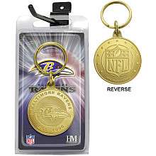 Highland Mint Baltimore Ravens Bronze Coin Keychain   