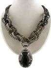 Silver Metallic Chunky Chains Necklace 25 Small A65  