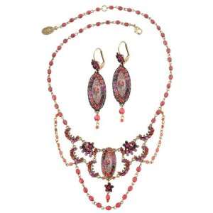 Michal Negrin Outstanding True Colors Collection Jewelry Set Necklace 