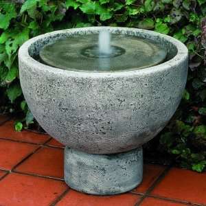   International Rustica Pot Cast Stone Fountain Patio, Lawn & Garden