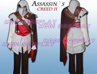 Assassins Creed II Ezio Anime Cosplay Costume,all size  
