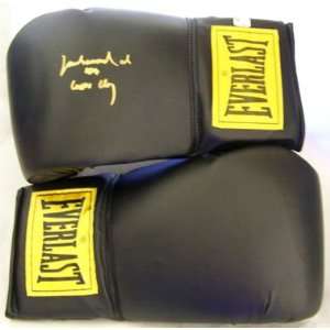 Muhammad Ali AKA Cassius Clay Autographed Everlast Black Boxing Gloves 