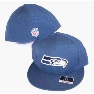  Seattle Seahawks NFL Reebok Fitted Size 7 1/2 Hat Cap Steel 