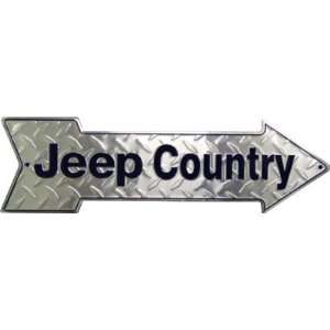  Jeep Country Metal Arrow Sign Patio, Lawn & Garden