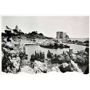  1902 Print Chateau St Honorat Cannes French Riviera 