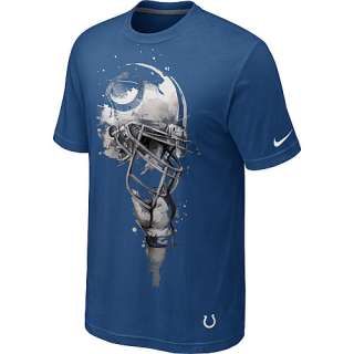 Indianapolis Colts Tees Nike Indianapolis Colts Tri blend Helmet T 