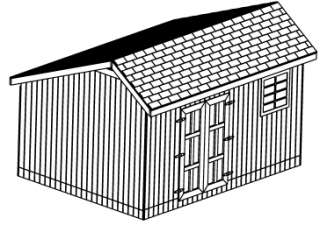 roof style salt box size 12 x 16 peak height 135 door opening width 60 