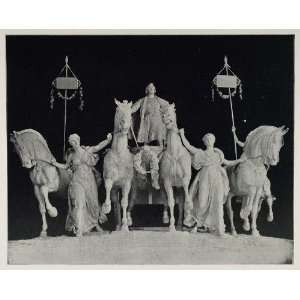 1893 Chicago Worlds Fair Columbus Quadriga Sculpture   Original 