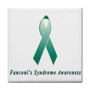  Fanconis Syndrome Awareness Ribbon Tile Trivet 