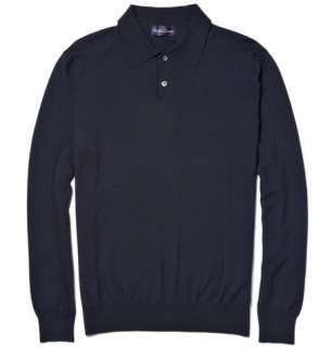 Ralph Lauren Purple Label Long Sleeved Cashmere Polo Shirt  MR PORTER
