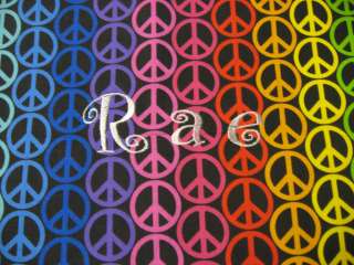 RAINBOW PEACE TODDLER SNUGGLE PILLOW~PERSONALIZED JUST FOR YOU.  